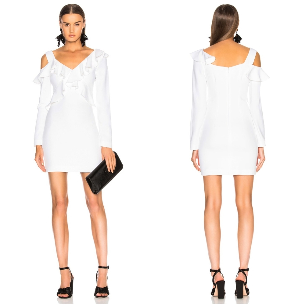 Cushnie Et Ochs Bella Mini Dress White 6